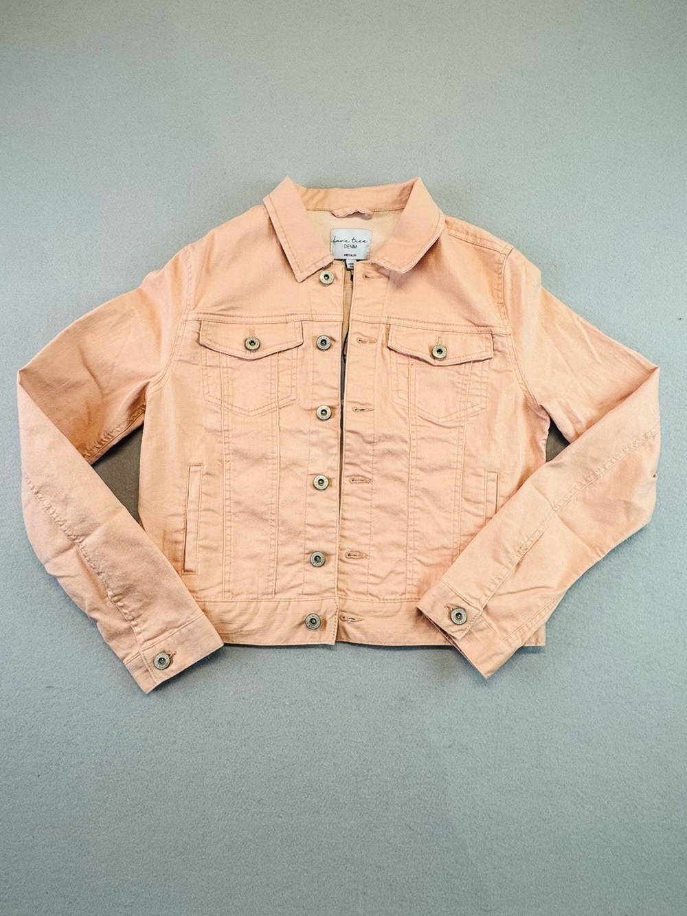 Love Tree Denim‎ Peach Jacket - Women's Button-Up Jean Jacket